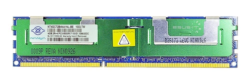 Arbeitspeicher 1x 4GB Nanya ECC REGISTERED DDR3  1333MHz PC3-10600 RDIMM | NT4GC72B4PB0NL-CG