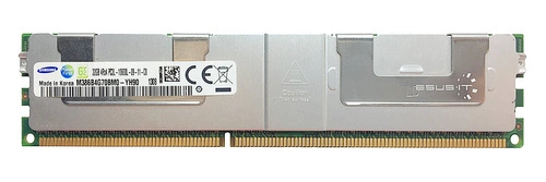 Arbeitspeicher 1x 32GB Samsung ECC LOAD REDUCED DDR3 4Rx4 1333MHz PC3-10600 LRDIMM | M386B4G70BM0-YH9