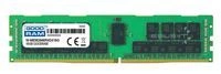 Arbeitspeicher 1x 16GB GoodRAM ECC REGISTERED DDR4 2Rx4 2666MHZ PC4-21300 RDIMM | W-MEM2666R4D416G