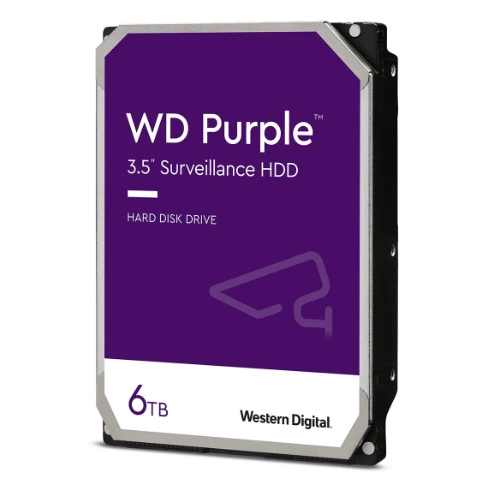 Festplatte Western Digital  PURPLE 3.5'' HDD 6TB 5400RPM SATA 6Gb/s 256MB | WD64PURZ