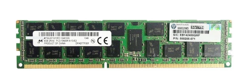 Arbeitspeicher 1x 8GB Micron ECC REGISTERED DDR3  1333MHz PC3-10600 RDIMM | MT36JSF1G72PZ-1G4