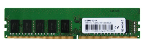 Arbeitspeicher 1x 16GB 2-POWER ECC UNBUFFERED DDR4 2Rx8 2133MHz PC4-17000 UDIMM | MEM9004A