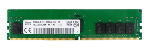 Arbeitspeicher 1x 32GB Hynix ECC REGISTERED DDR4 2Rx8 3200MHz PC4-25600 RDIMM | HMAA4GR7DJR8N-XN